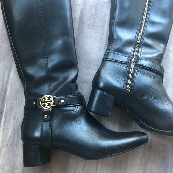 Tory Burch Shoes - Tory Burch Black Leather Heeled Boots